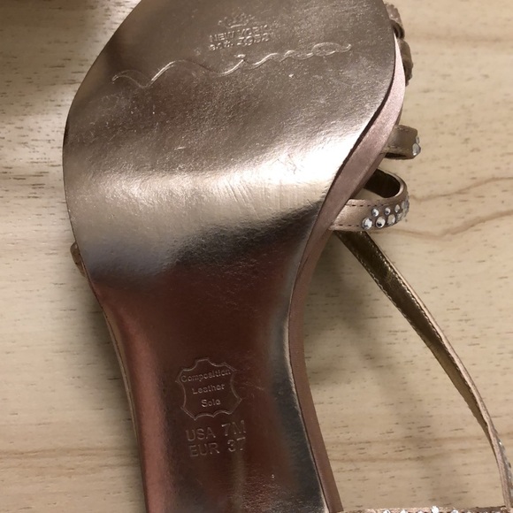 Nina Tan Bejeweled Strappy Heels Size: 7 - Picture 9 of 9